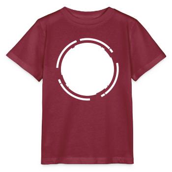 Fond de cadre blanc Kreisfömig - T-shirt bio MINI CREATOR Stanley/Stella Enfant - bordeaux - Devant - Kain (125cm)