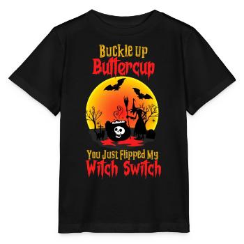 Creepy Witch Witch Ghost Ghost Halloween - Stanley/Stella MINI CREATOR Kids’ T-Shirt - black - Front - Mikhail (115cm)