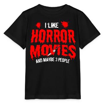 I Like Horror Movies Horror Creepy Halloween - Stanley/Stella MINI CREATOR Kids’ T-Shirt - black - Front - Mikhail (115cm)