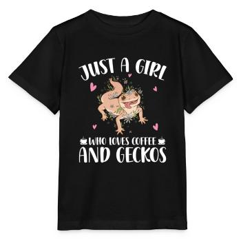 Gecko Liebhaber - Stanley/Stella Kinder T-Shirt MINI CREATOR  - Schwarz - Vorne - Mikhail (115cm)