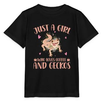 Gecko - Stanley/Stella Kinder T-Shirt MINI CREATOR  - Schwarz - Vorne - Mikhail (115cm)
