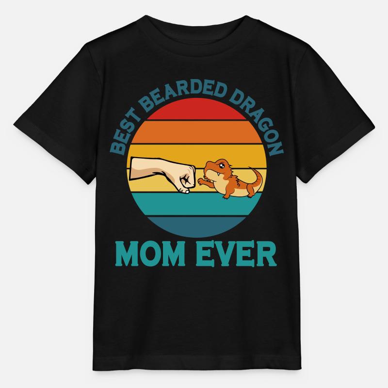 Best Bearded Dragon Mom Ever Eidechse Mama Mutter - Stanley/Stella Kinder T-Shirt MINI CREATOR - Schwarz