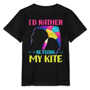 Cerf-volant - T-shirt bio MINI CREATOR Stanley/Stella Enfant - noir - Devant - Mikhail (115cm)