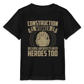 Dachdecker - Stanley/Stella Kinder T-Shirt MINI CREATOR  - Schwarz - Vorne - Mikhail (115cm)
