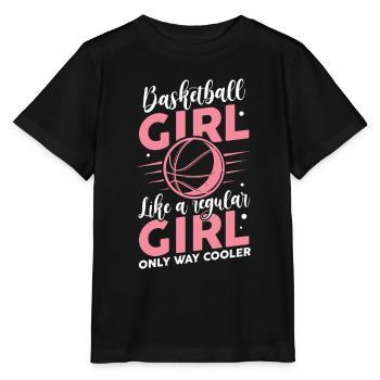 Basketball Girl Like Regular Girl Only Way Cooler - T-shirt bio MINI CREATOR Stanley/Stella Enfant - noir - Devant - Mikhail (115cm)