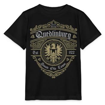 Quedlinburg (bonne vieille ville-édition) - T-shirt bio MINI CREATOR Stanley/Stella Enfant - noir - Devant - Mikhail (115cm)