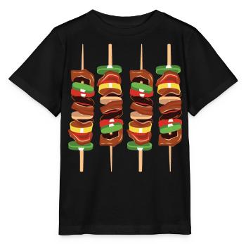 Fast food - Stanley/Stella MINI CREATOR Kids’ T-Shirt - black - Front - Mikhail (115cm)