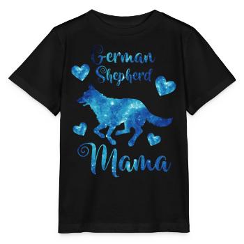 Berger Allemand Mama Dog Lovers - T-shirt bio MINI CREATOR Stanley/Stella Enfant - noir - Devant - Mikhail (115cm)