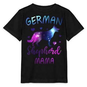 Berger Allemand Mama Dog Lovers - T-shirt bio MINI CREATOR Stanley/Stella Enfant - noir - Devant - Mikhail (115cm)