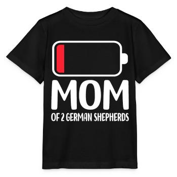 Chiens de berger - T-shirt bio MINI CREATOR Stanley/Stella Enfant - noir - Devant - Mikhail (115cm)