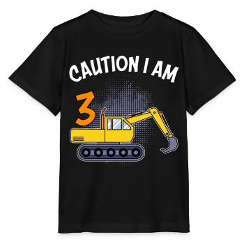 3 years 3rd birthday boy 3 years - Stanley/Stella MINI CREATOR Kids’ T-Shirt - black - Front - Mikhail (115cm)