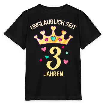 3. Geburtstag Mädchen 3 Jahre - Stanley/Stella Kinder T-Shirt MINI CREATOR  - Schwarz - Vorne - Mikhail (115cm)