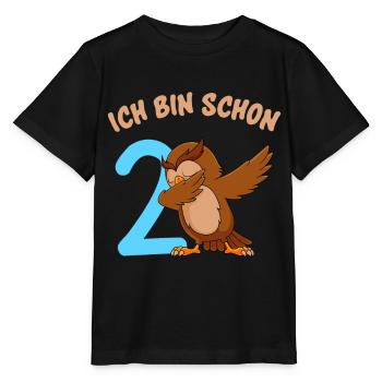 Ich bin schon 2 Jahre 2. Geburtstag - Stanley/Stella Kinder T-Shirt MINI CREATOR  - Schwarz - Vorne - Mikhail (115cm)