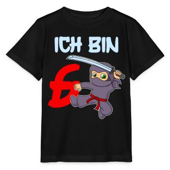 Ich bin 6 Jahre 6. Geburtstag - Stanley/Stella Kinder T-Shirt MINI CREATOR  - Schwarz - Vorne - Mikhail (115cm)