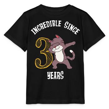 Unbelievable for 3 years 3rd birthday - Stanley/Stella MINI CREATOR Kids’ T-Shirt - black - Front - Mikhail (115cm)