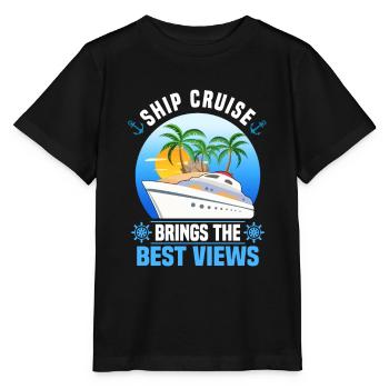 Cruise Trip - Stanley/Stella MINI CREATOR Kids’ T-Shirt - black - Front - Mikhail (115cm)