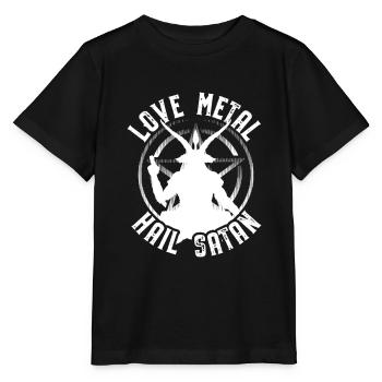 Satanism Gifts | Satan Satanist Pentagram - Stanley/Stella MINI CREATOR Kids’ T-Shirt - black - Front - Mikhail (115cm)