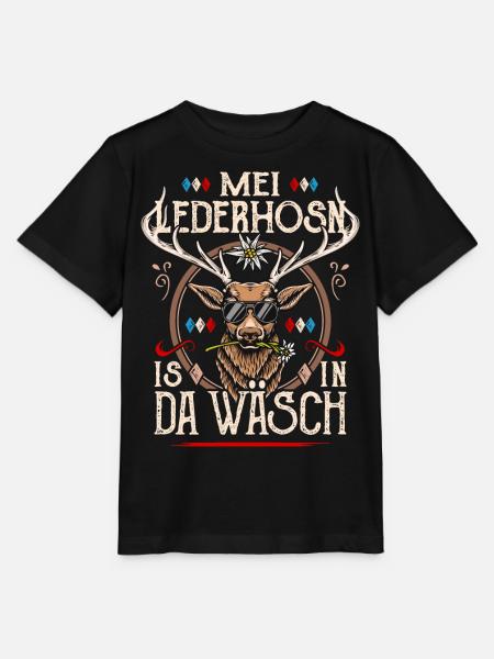 Trachtenshirt Herren Trachten T-Shirt Lederhose - Stanley/Stella Kinder T-Shirt MINI CREATOR  - Schwarz
