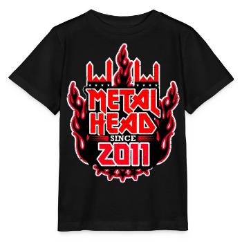 METALHEAD since 2011 - Stanley/Stella MINI CREATOR Kids’ T-Shirt - black - Front - Mikhail (115cm)