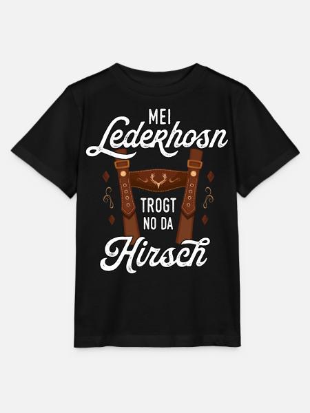 Trachtenshirt Herren Trachten T-Shirt Lederhose - Stanley/Stella Kinder T-Shirt MINI CREATOR  - Schwarz