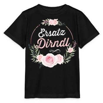 Ersatz Dirndl Shirt Trachten Damen Trachtenshirt - Stanley/Stella Kinder T-Shirt MINI CREATOR  - Schwarz - Vorne - Mikhail (115cm)