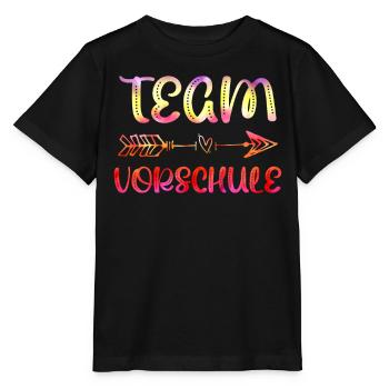 Vorschulkind Team Vorschule Einschulung - Stanley/Stella Kinder T-Shirt MINI CREATOR  - Schwarz - Vorne - Mikhail (115cm)