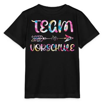 Vorschulkind Team Vorschule Einschulung - Stanley/Stella Kinder T-Shirt MINI CREATOR  - Schwarz - Vorne - Mikhail (115cm)