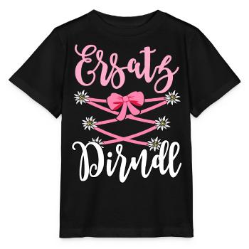 Trachtenshirt Damen Trachten T-Shirt Dirndl Ersatz - Stanley/Stella Kinder T-Shirt MINI CREATOR  - Schwarz - Vorne - Mikhail (115cm)