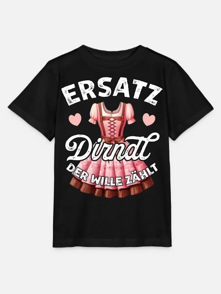 Ersatz Dirndl T-Shirt Tracht Trachtenshirt Damen - Stanley/Stella Kinder T-Shirt MINI CREATOR  - Schwarz