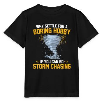 Sturmjäger Shirts | Unwetter Sturm Blitz Geschenke - Stanley/Stella Kinder T-Shirt MINI CREATOR  - Schwarz - Vorne - Mikhail (115cm)