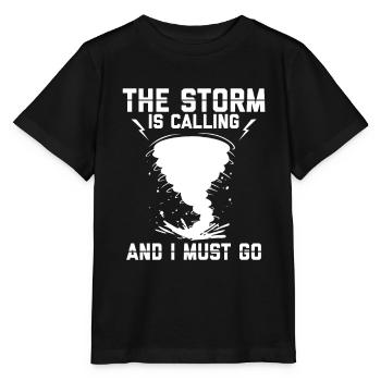 Sturmjäger Shirts | Unwetter Sturm Blitz Geschenke - Stanley/Stella Kinder T-Shirt MINI CREATOR  - Schwarz - Vorne - Mikhail (115cm)