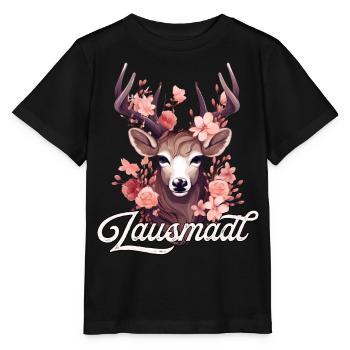 Mädchen Lausmadl T-Shirt Damen Trachtenshirt Kind - Stanley/Stella Kinder T-Shirt MINI CREATOR  - Schwarz - Vorne - Mikhail (115cm)