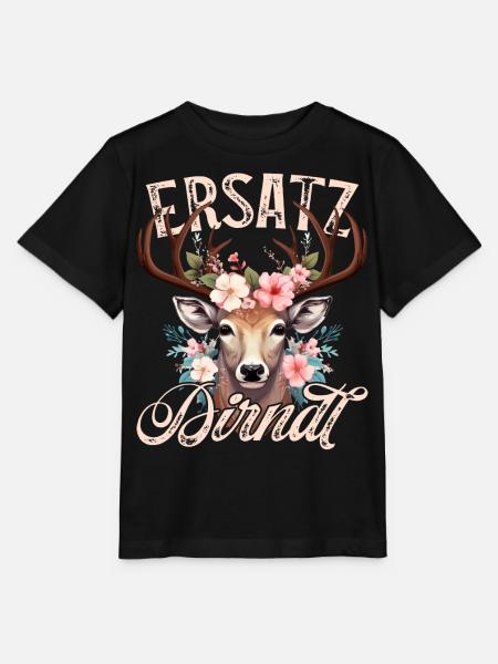 Ersatz Dirndl T-Shirt Tracht Damen Trachtenshirt - Stanley/Stella Kinder T-Shirt MINI CREATOR  - Schwarz