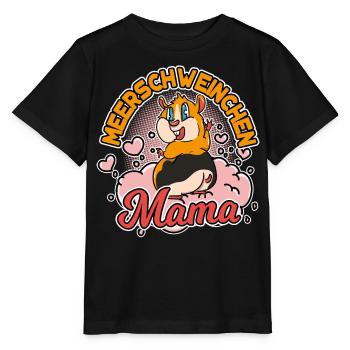 Cochon d’Inde Maman Maman Fille Fête des Mères - T-shirt bio MINI CREATOR Stanley/Stella Enfant - noir - Devant - Mikhail (115cm)