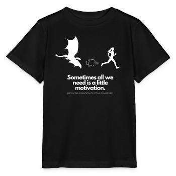 Extra Motivation for Runner Dragon - Stanley/Stella MINI CREATOR Kids’ T-Shirt - black - Front - Mikhail (115cm)