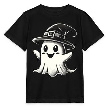 Lustiger Hexen Geist Gespenstische Party - Stanley/Stella Kinder T-Shirt MINI CREATOR  - Schwarz - Vorne - Mikhail (115cm)