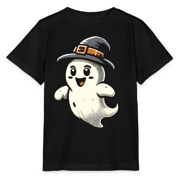 Lustiger Hexen Geist Gespenstische Party - Stanley/Stella Kinder T-Shirt MINI CREATOR  - Schwarz - Vorne - Mikhail (115cm)