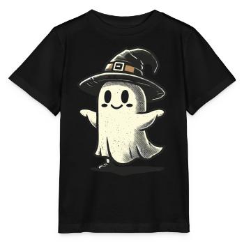 Lustiger Hexen Geist Gespenstische Party Spooky - Stanley/Stella Kinder T-Shirt MINI CREATOR  - Schwarz - Vorne - Mikhail (115cm)