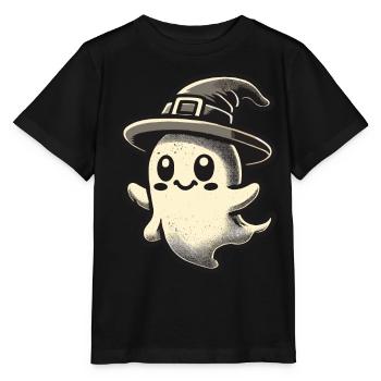 Lustiger Hexen Geist Gespenstische Party - Stanley/Stella Kinder T-Shirt MINI CREATOR  - Schwarz - Vorne - Mikhail (115cm)