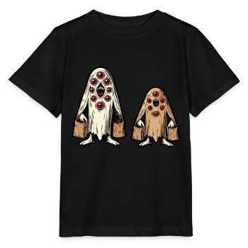 Gespenstische Party Trick Or Treat - Stanley/Stella Kinder T-Shirt MINI CREATOR  - Schwarz - Vorne - Mikhail (115cm)
