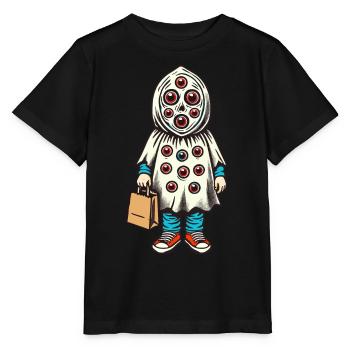 Gespenstische Party Lustiges Halloween Streetwear - Stanley/Stella Kinder T-Shirt MINI CREATOR  - Schwarz - Vorne - Mikhail (115cm)