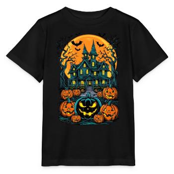 Maison hantée effrayante Villa hantée effrayante - T-shirt bio MINI CREATOR Stanley/Stella Enfant - noir - Devant - Mikhail (115cm)