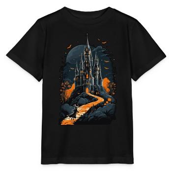 Château hanté effrayant Château hanté magique - T-shirt bio MINI CREATOR Stanley/Stella Enfant - noir - Devant - Mikhail (115cm)