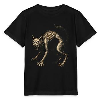 Magische Hexenkatze Entsetzliche Horror Katze - Stanley/Stella Kinder T-Shirt MINI CREATOR  - Schwarz - Vorne - Mikhail (115cm)