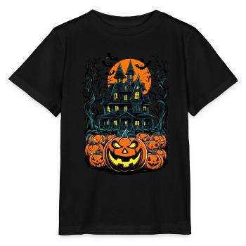 Maison hantée effrayante Villa hantée effrayante - T-shirt bio MINI CREATOR Stanley/Stella Enfant - noir - Devant - Mikhail (115cm)