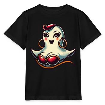 Drôle Glamour Goule Flashy Halloween - T-shirt bio MINI CREATOR Stanley/Stella Enfant - noir - Devant - Mikhail (115cm)