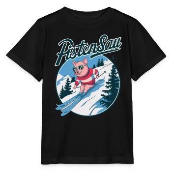 Pistensau - Stanley/Stella Kinder T-Shirt MINI CREATOR  - Schwarz - Vorne - Mikhail (115cm)