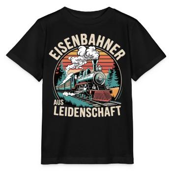 Eisenbahner aus Leidenschaft - Stanley/Stella Kinder T-Shirt MINI CREATOR  - Schwarz - Vorne - Mikhail (115cm)