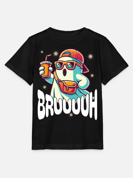 Unheimliches Halloween Gespenst Bruh - Stanley/Stella Kinder T-Shirt MINI CREATOR - Schwarz