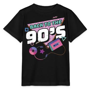 années quatre-vingt-dix - T-shirt bio MINI CREATOR Stanley/Stella Enfant - noir - Devant - Mikhail (115cm)